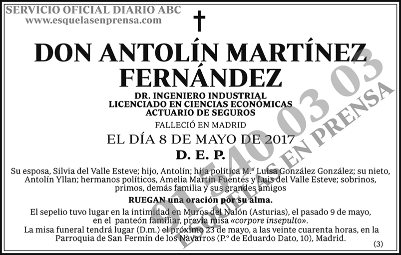 Antolín Martínez Fernández